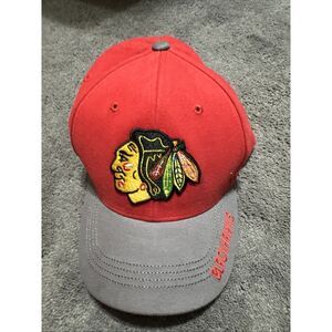 Chicago Blackhawk Adjustable Strapback Hat‎ Cap Red NHL